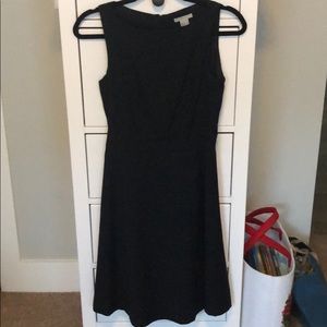 H&M Navy w/ White Polka Dot A-Line Dress